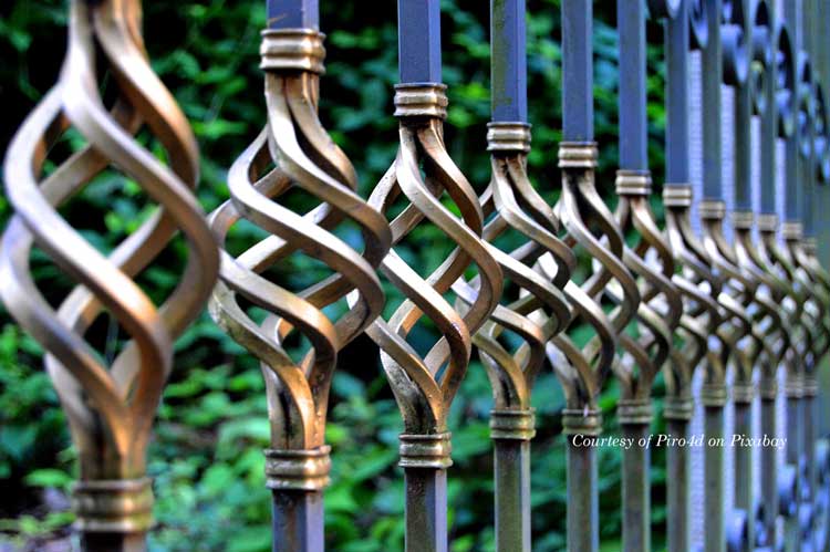 beautiful wrought iron metal railings