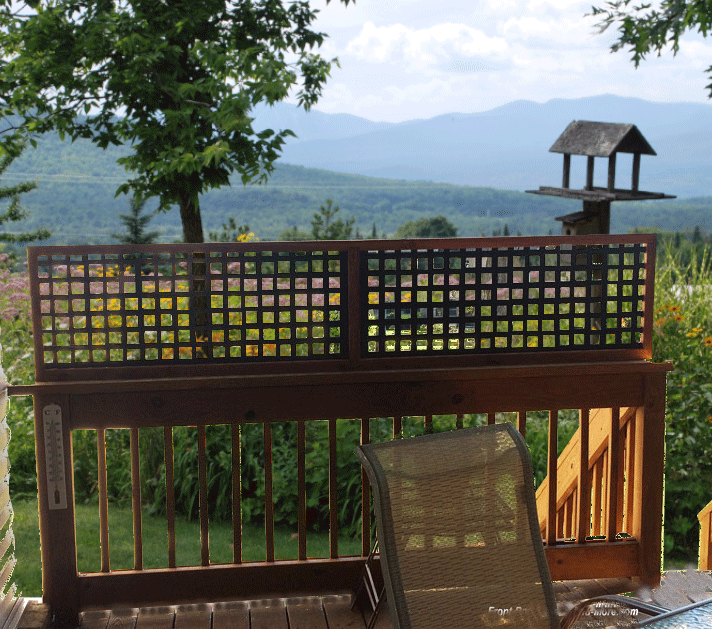 front porch with gable roof addition to mobile home