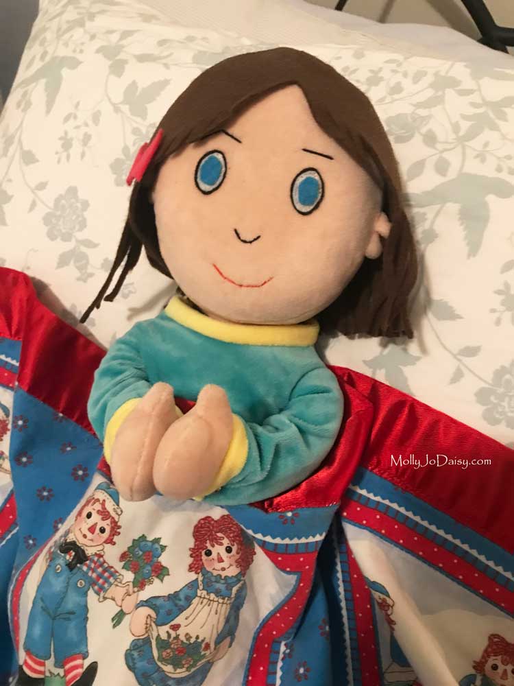 Molly Jo Daisy says her prayers from the heart