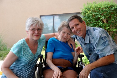 Dave's mom with the two of us