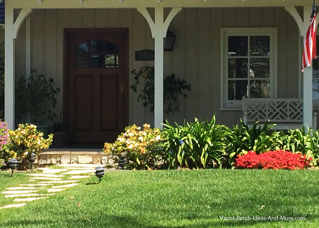 natural walkway to front porch