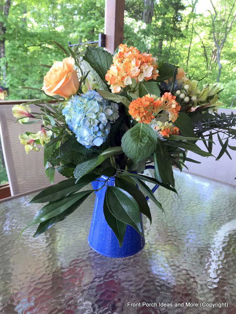 spring flowers from our kind neighbor