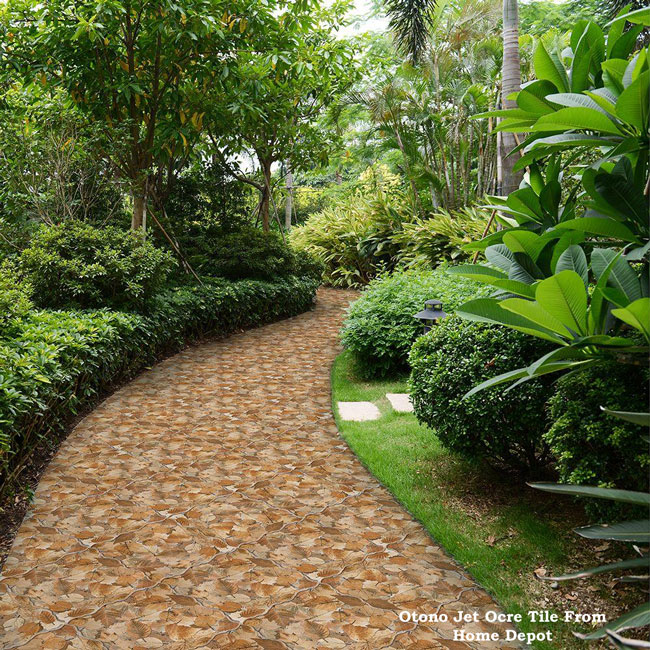 Otono Jet Ocre tile by Home Depot