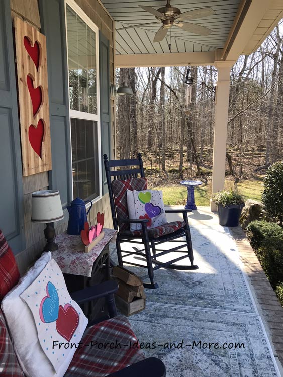 our valentine porch