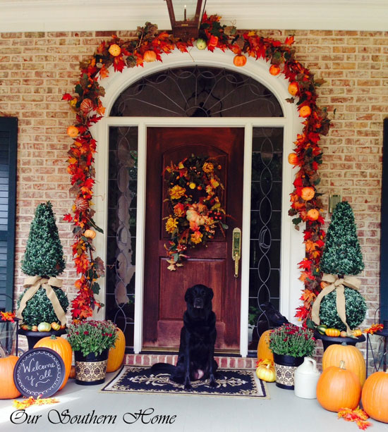 Our Southern Homes Fall Front Porch