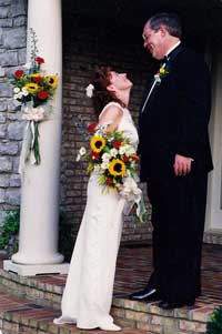 Outdoor wedding - the Bride and Groom