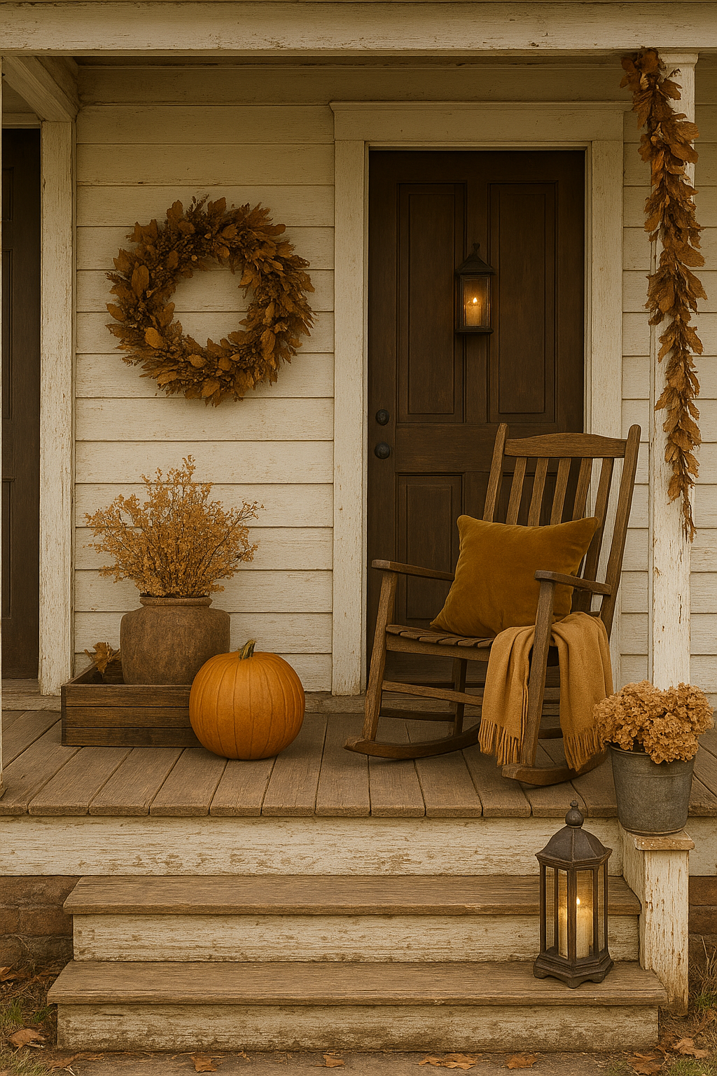 apartment porch christmas decorations from unsplash