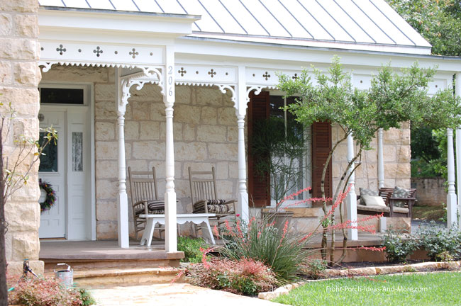 front porch with gingerbread trim