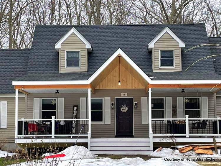 Holly's new front porch makes a big difference on her home