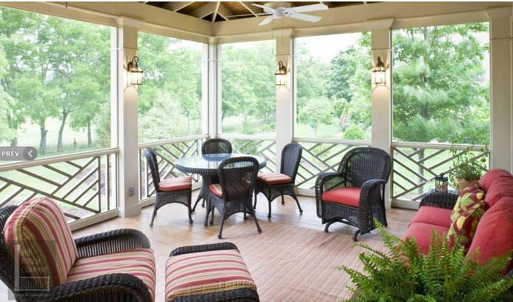 custom designed screen porch from The Porch Company