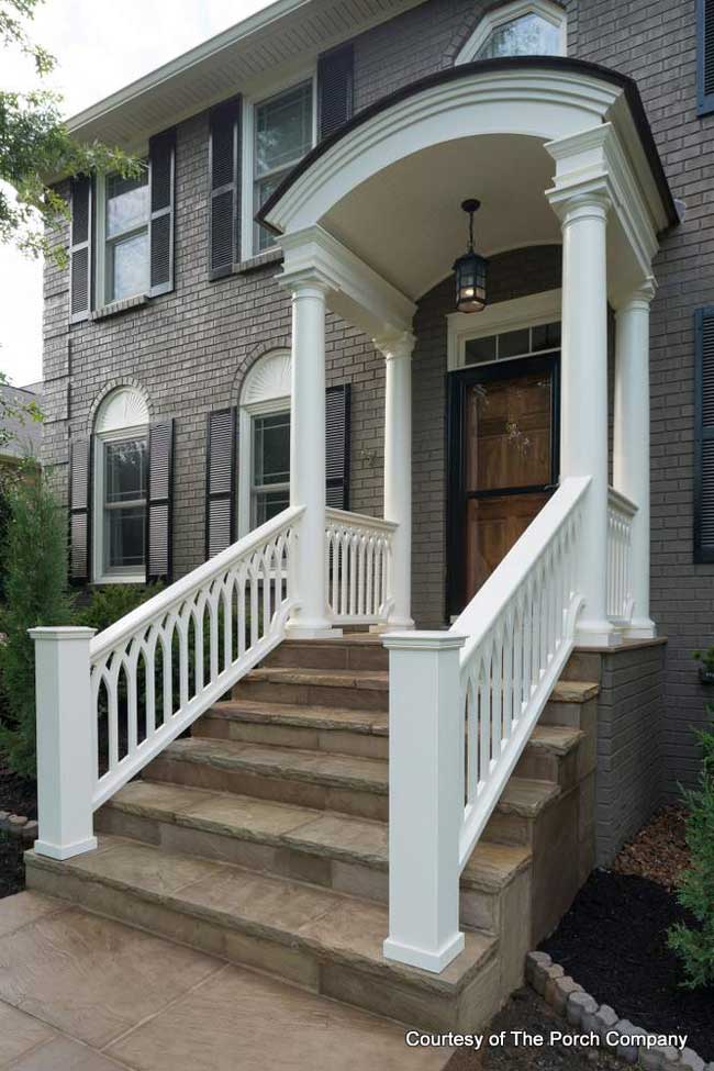 porch rocking chair with pretty pillow