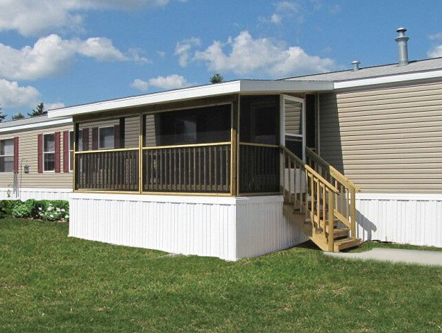 prefab mobile home screened porch