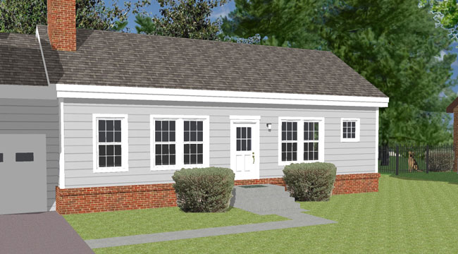 rendering of a ranch style home