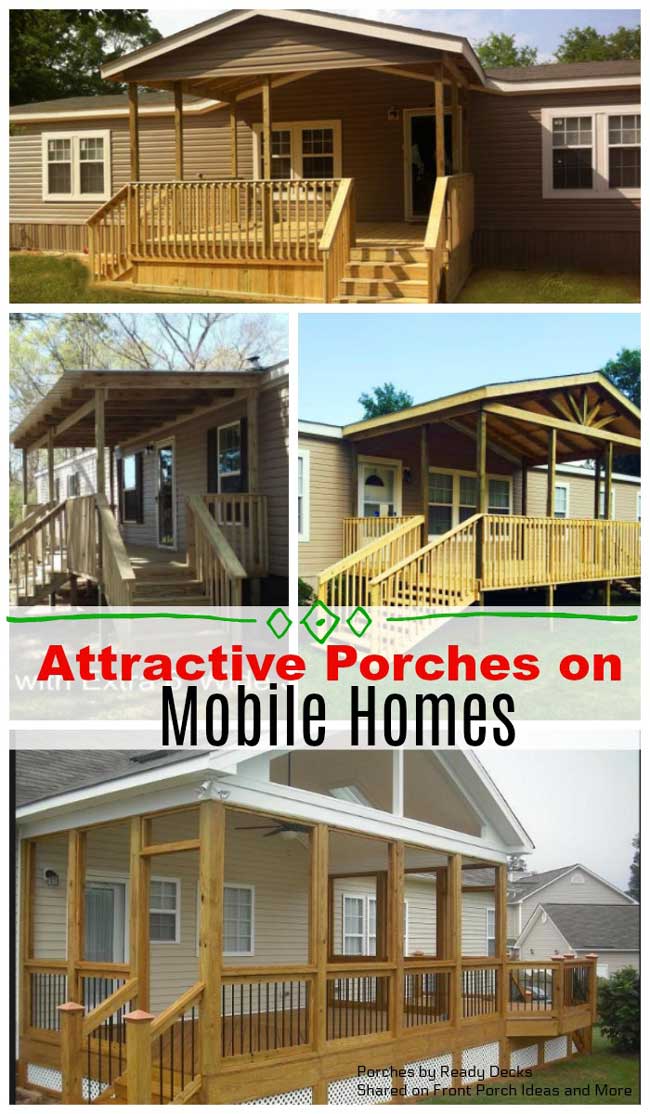 Attractive Ready Decks ® porches on mobile home