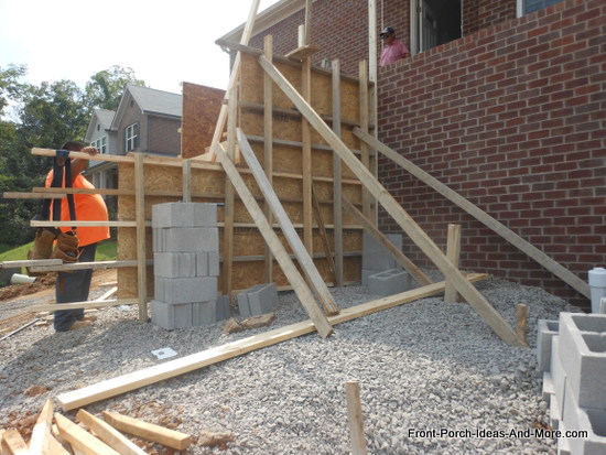 installing both horizontal and vertical bracing