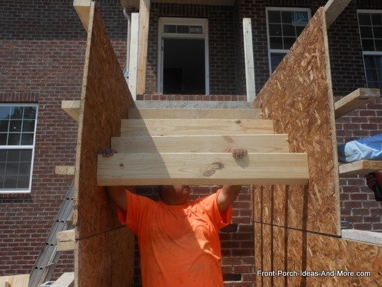 risers positioned according to layout