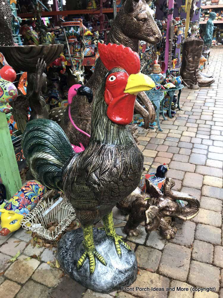Yard Art Emporium - adorable rooster