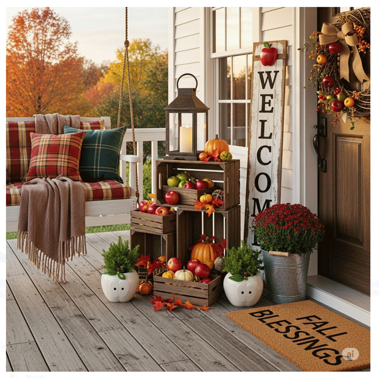 apples make great fall decor