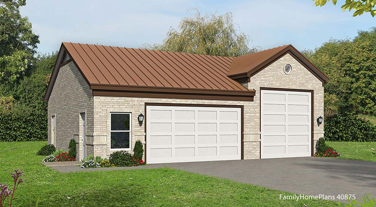 RV garage plan from Familyhomeplans.com 