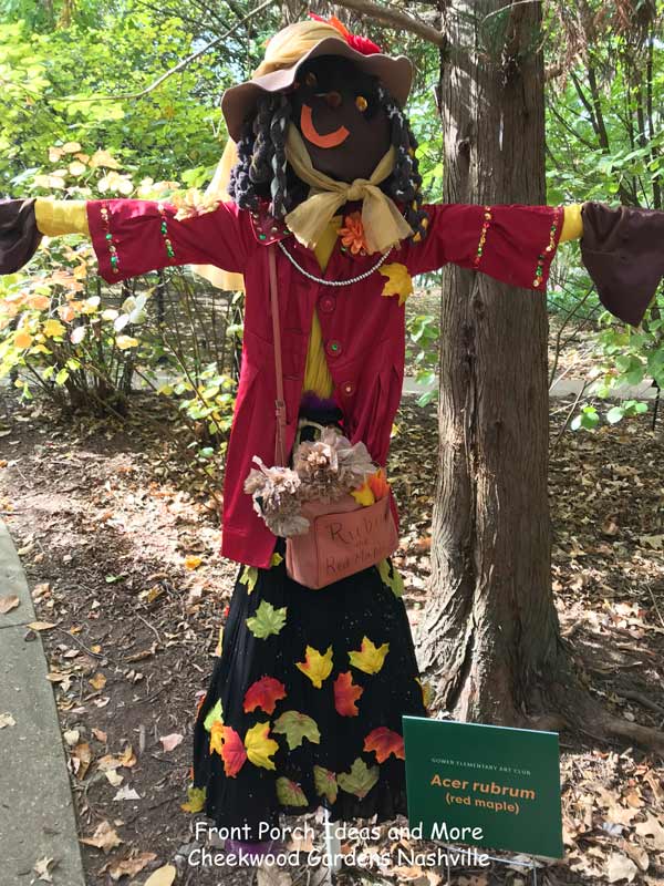 a scarerow in cheekwood gardens nashville