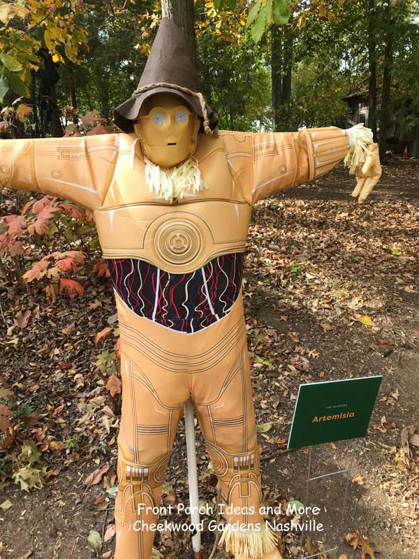 a scarerow in cheekwood gardens nashville