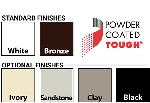 PCA Products Samson Sliding Patio Screen frame color options