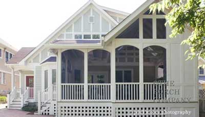 Combination shed and gable roof design