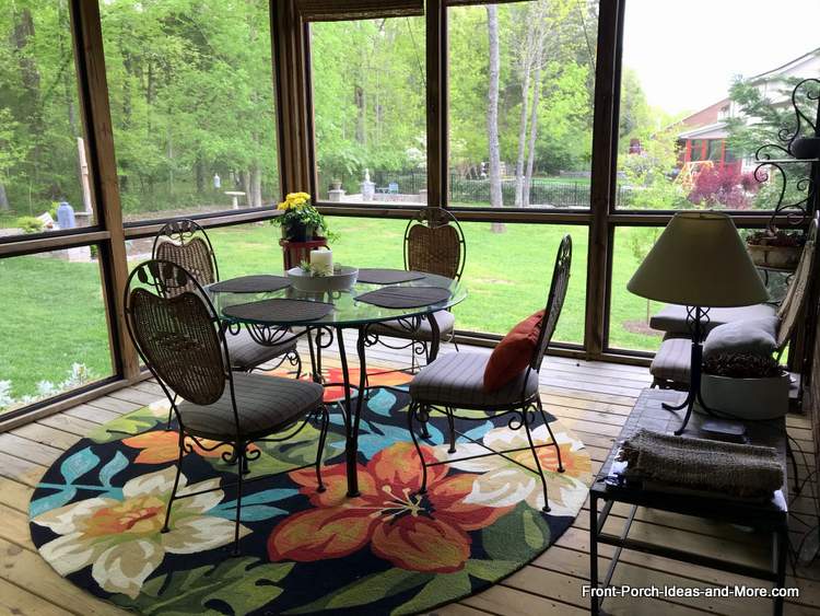 welcoming screened porch