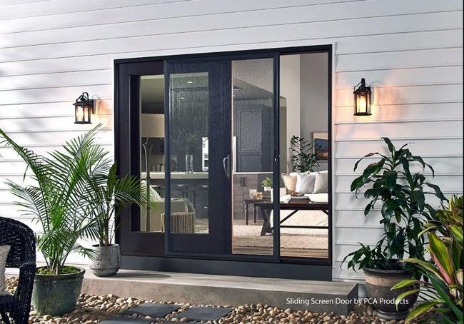 sliding screen door on patio door by PCA Products