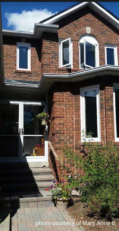 small front porch on brick home