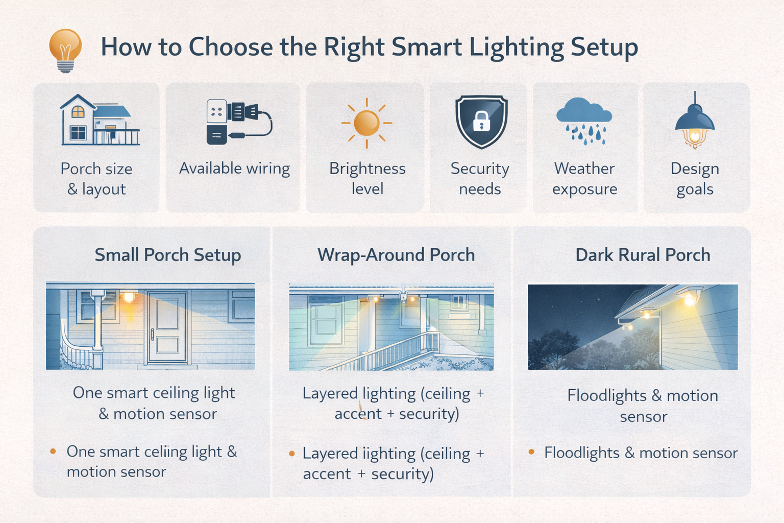 Smart Outdoor Lighting for Porches