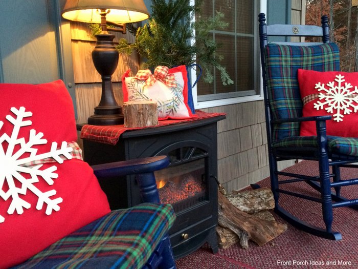 Snowflake front porch