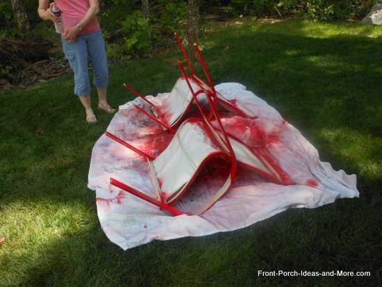 summer colors on front porch