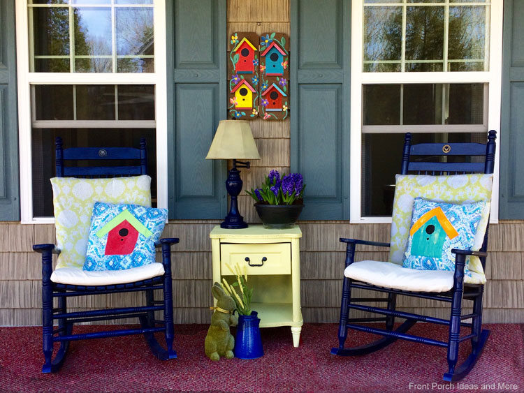 Spring Porch Decorating Ideas Birdhouses