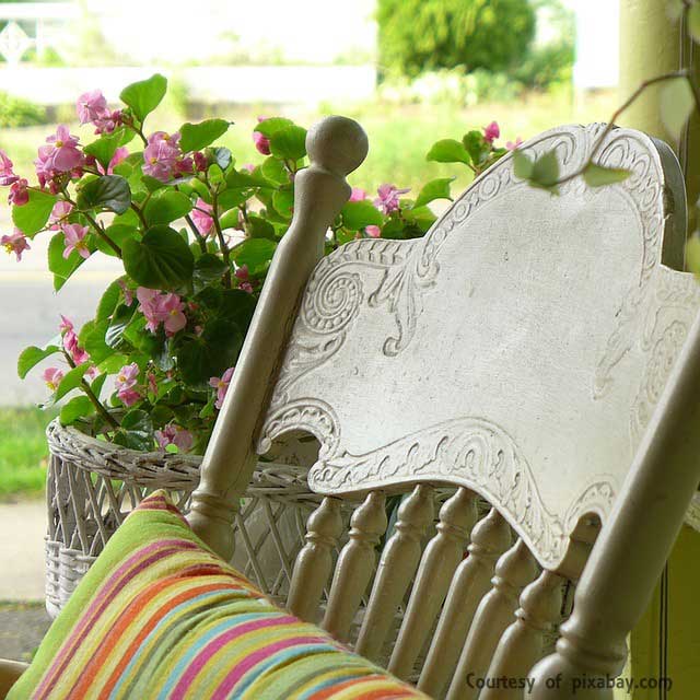 rocking chair on porch