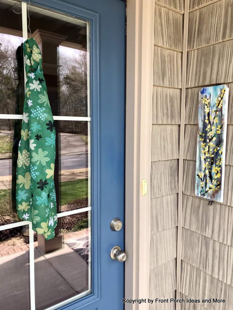 front door for St Patricks Day