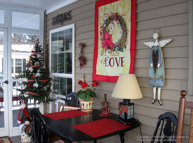 Valentine's Day Decorations: Decorate the Porch, Front Door and a  Valentine's Day Tree – Between Naps on the Porch