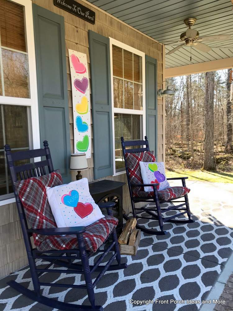 our Valentine porch