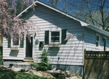 Nice porch before application of Vintage Woodworks handcrafted products