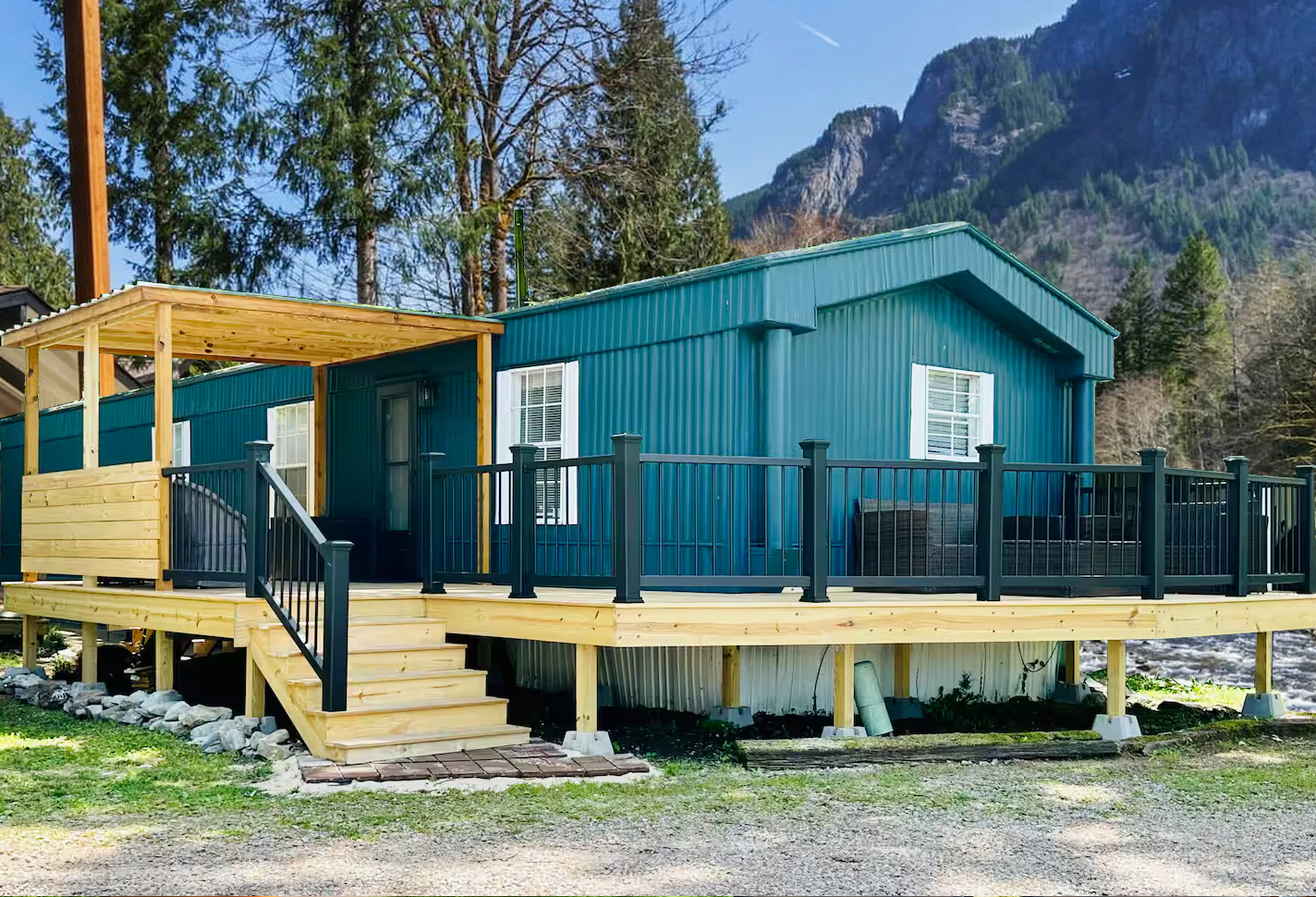 mobile home porch skirting