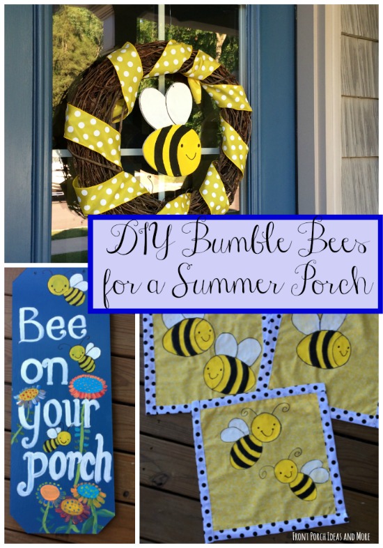 Bumble Bee Porch Decorations Bumble Bee Decorations Summer Porch Decorating