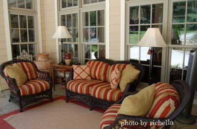 Enclosed Porch Decorating Ideas Nicely Decorated And Furnished Porch
